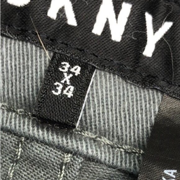 MENS DKNY GRAY STRAIGHT LEG JEANS 34x34 ⭐️ - Picture 3 of 11